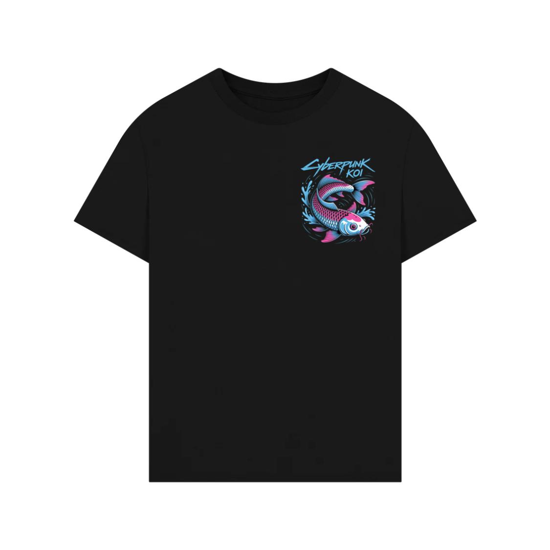 Cyberpunk Koi Fish Futuristic Design T-Shirt