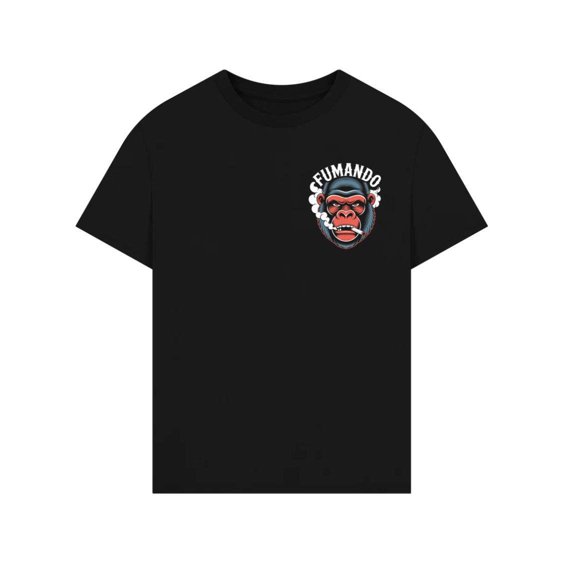 Fumando Gorilla Smoking Cigar Illustration T-Shirt